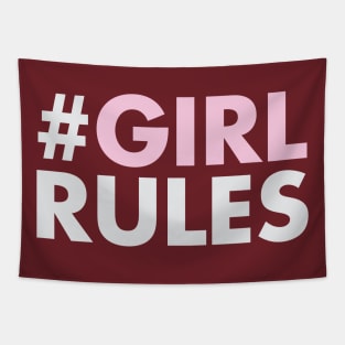 Girl rules life quote Tapestry