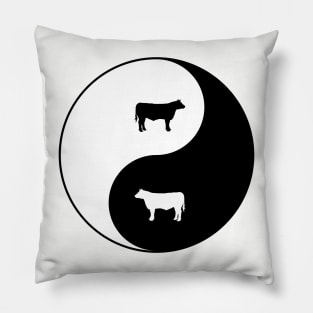 BBQ - Yin Yang Cow Pillow