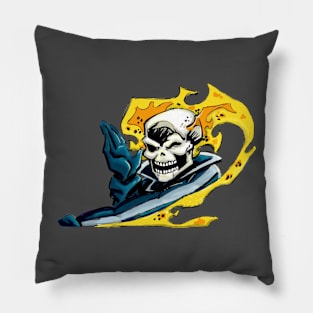 Demon On Wheels Pillow