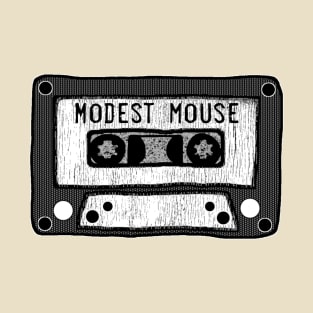 modest mouse cassette black and white T-Shirt