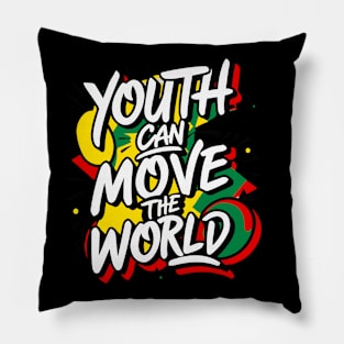 Youth Can Move the World - Baha'i Faith Pillow