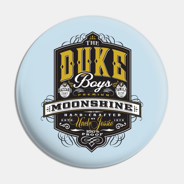 The Duke Boy's Moonshine Pin by MindsparkCreative