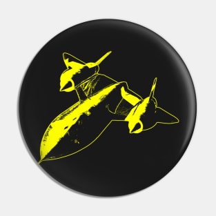 Lockheed SR-71 Blackbird - Yellow Design Pin