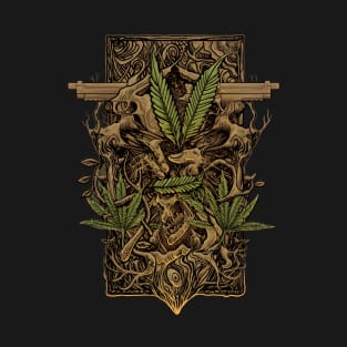 skull weed T-Shirt