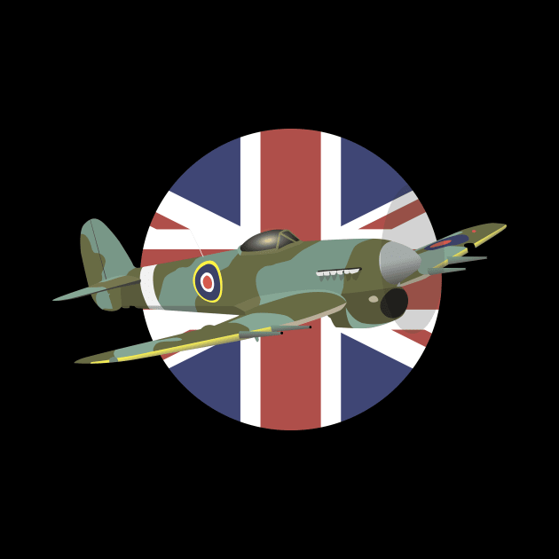 Hawker Typhoon British WW2 Airplane by NorseTech