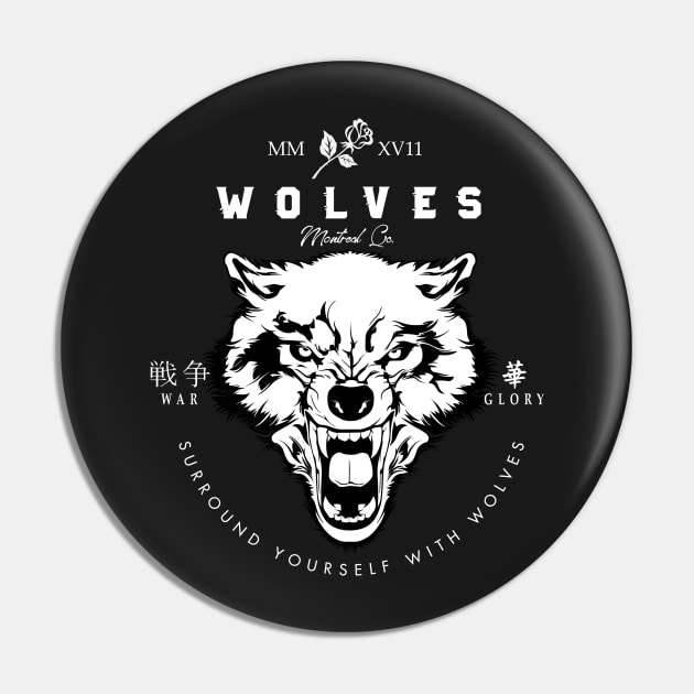 wolves Pin by janvimar