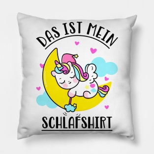 Schlafshirt süßes Einhorn Schlaf Müdigkeit Pillow