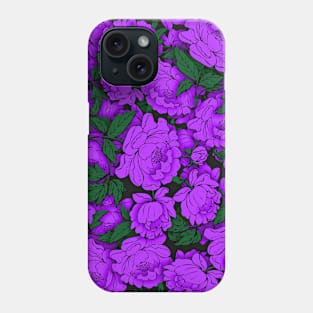 Purple Peonies Phone Case