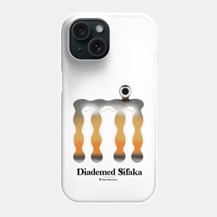 Bold monkey print "Diademed sifaka" Phone Case