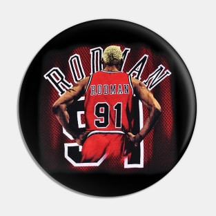 Dennis Rodman 91 - Chicago Bulls Pin