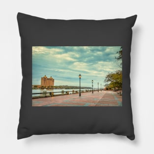 River Street Savannah Georgia Pillow