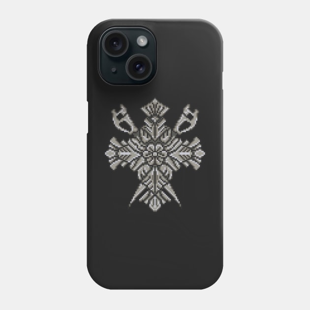 Resident Evil Lady D Crest Pixel Art Phone Case by AlleenasPixels