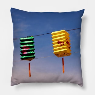 Chinese Street Lanterns Pillow