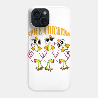 Orange Spice Chickens Phone Case