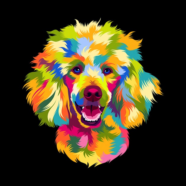 Poodle Dog Pop Art by IainDodes