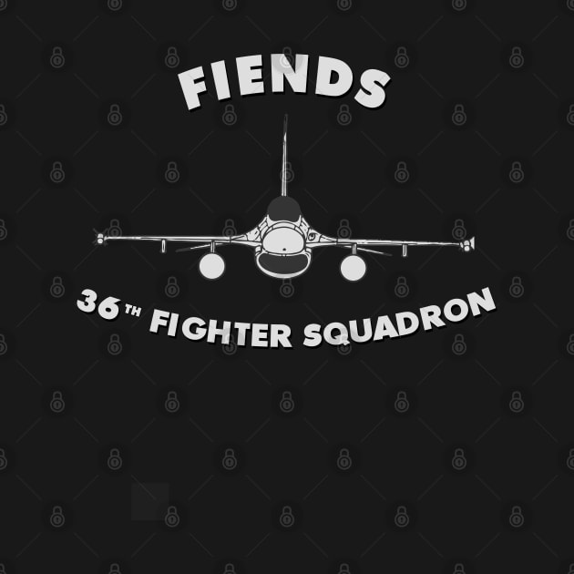 36th Fighter Squadron Fiends F16 USAF by DesignedForFlight