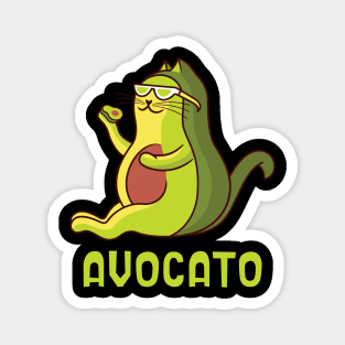 Avocato Funny Fat Kitty Magnet