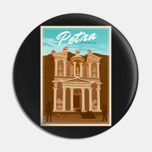 Travel Poster Petra Jordan Pin