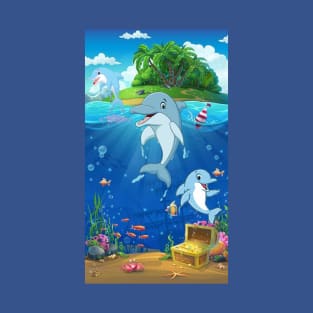 Dolphin in summer euphoria#2 T-Shirt