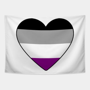 Asexual Pride Heart Tapestry