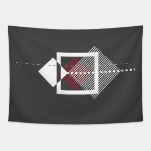 Minimal geometric art Tapestry