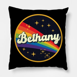 Bethany // Rainbow In Space Vintage Style Pillow