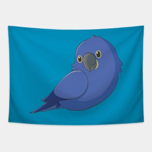 Cute fluffy hyacinth macaw Tapestry