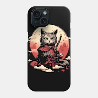 Cats Samurai T-Shirt Phone Case