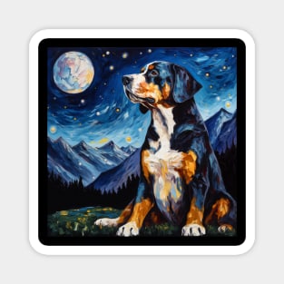 Greater Swiss Mountain Dog Night Magnet