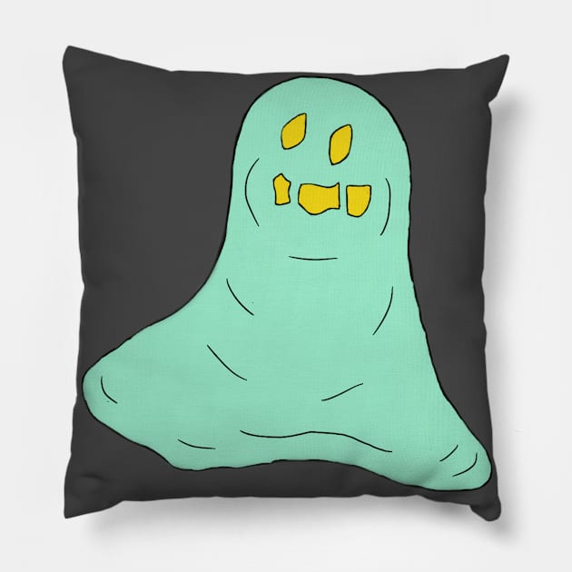 Green Blob - The Oddball Aussie Podcast Pillow by OzOddball