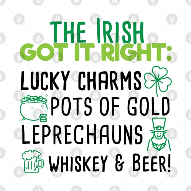 Lucky Charms Whiskey And Beer by FUNNYTIMES