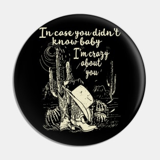 Classic Retro In Case You Didn't Know Funny Gifts Boys Girls Pin