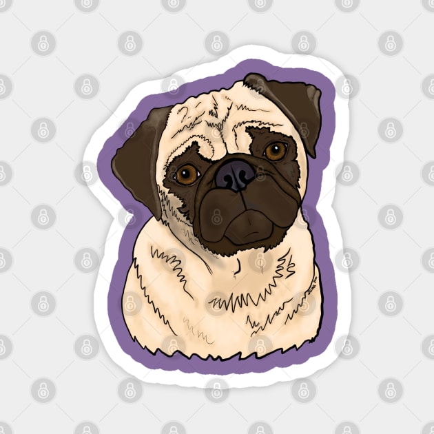 Elaine the Pug Magnet by FivePugs
