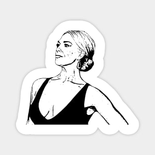 Hannah Waddingham Outline Magnet