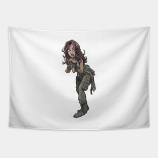 Special Forces Girl Tapestry