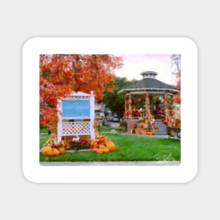 Gazebo - Town Square - Autumn Magnet