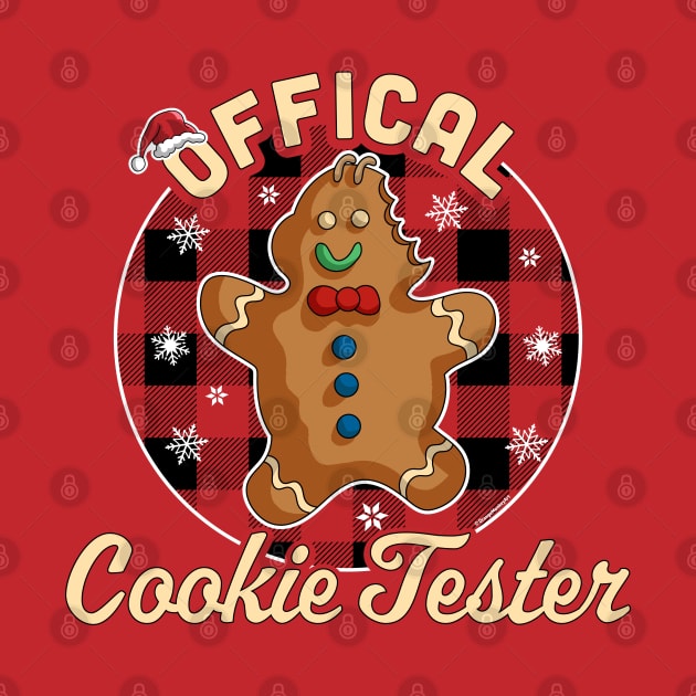 Official Cookie Tester Christmas Baking Team Gingerbread Man by OrangeMonkeyArt