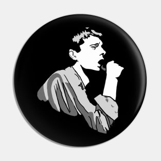 ian curtis arts black white Pin