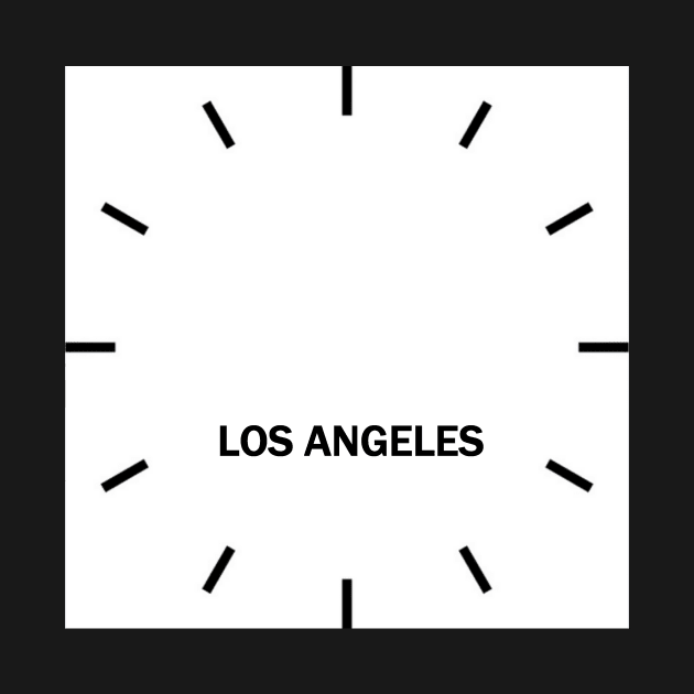 Los Angeles Time Zone Wall Clock by ghjura