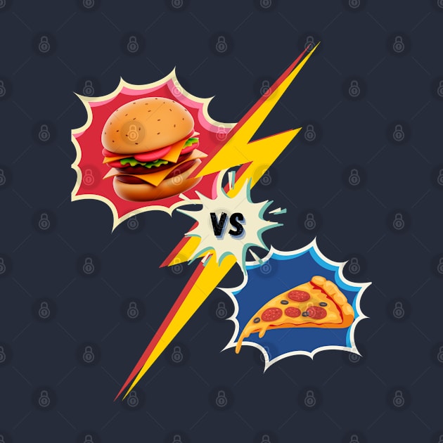 Battle of the Cravings: The Ultimate Burger-Pizza Showdown by PoiesisCB