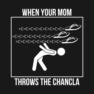 La Chancla Mexican Meme Dodging Bullet Time Parody T-Shirt