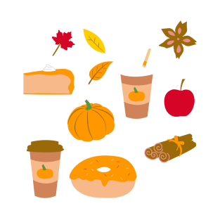 Fall Seasonal Stickers featuring Pumpkin Spice T-Shirt