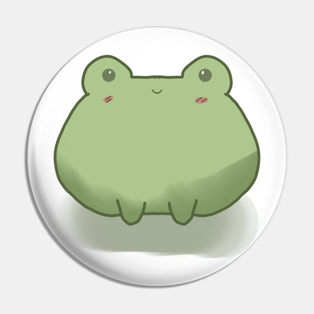 Cute Fat Chubby Frog Pin by PreeTee 