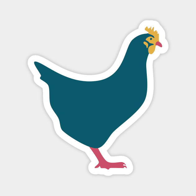 Rhode Island Red Chicken (Zest) Magnet by Cascade Patterns