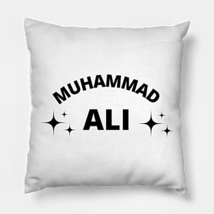 Muhammad Ali typography Pillow