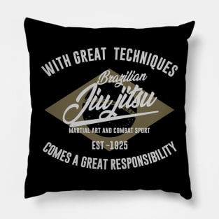 BRAZILIAN JIU JITSU BADGE Pillow