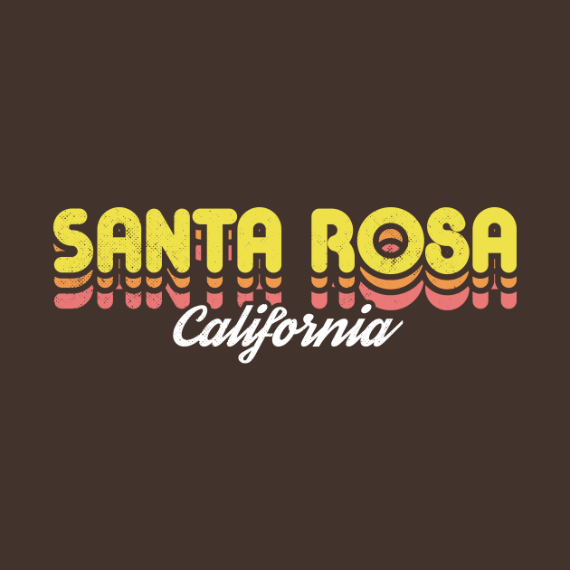 Retro Santa Rosa California by rojakdesigns