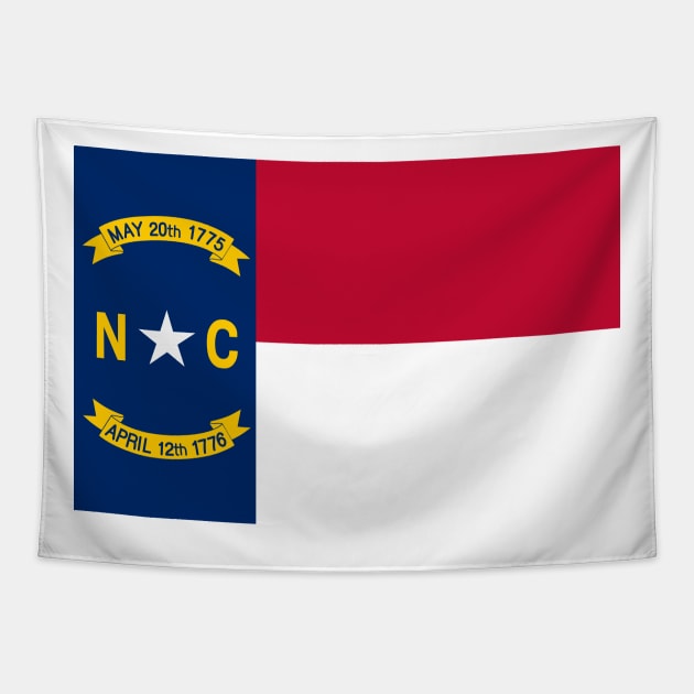 North Carolina State Flag Tapestry by Lucha Liberation