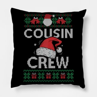 Cousin Crew Santa T shirt Christmas Family Matching Pajamas Gift Pillow