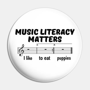 Music Literacy Matters I like To Eat Puppies Pin